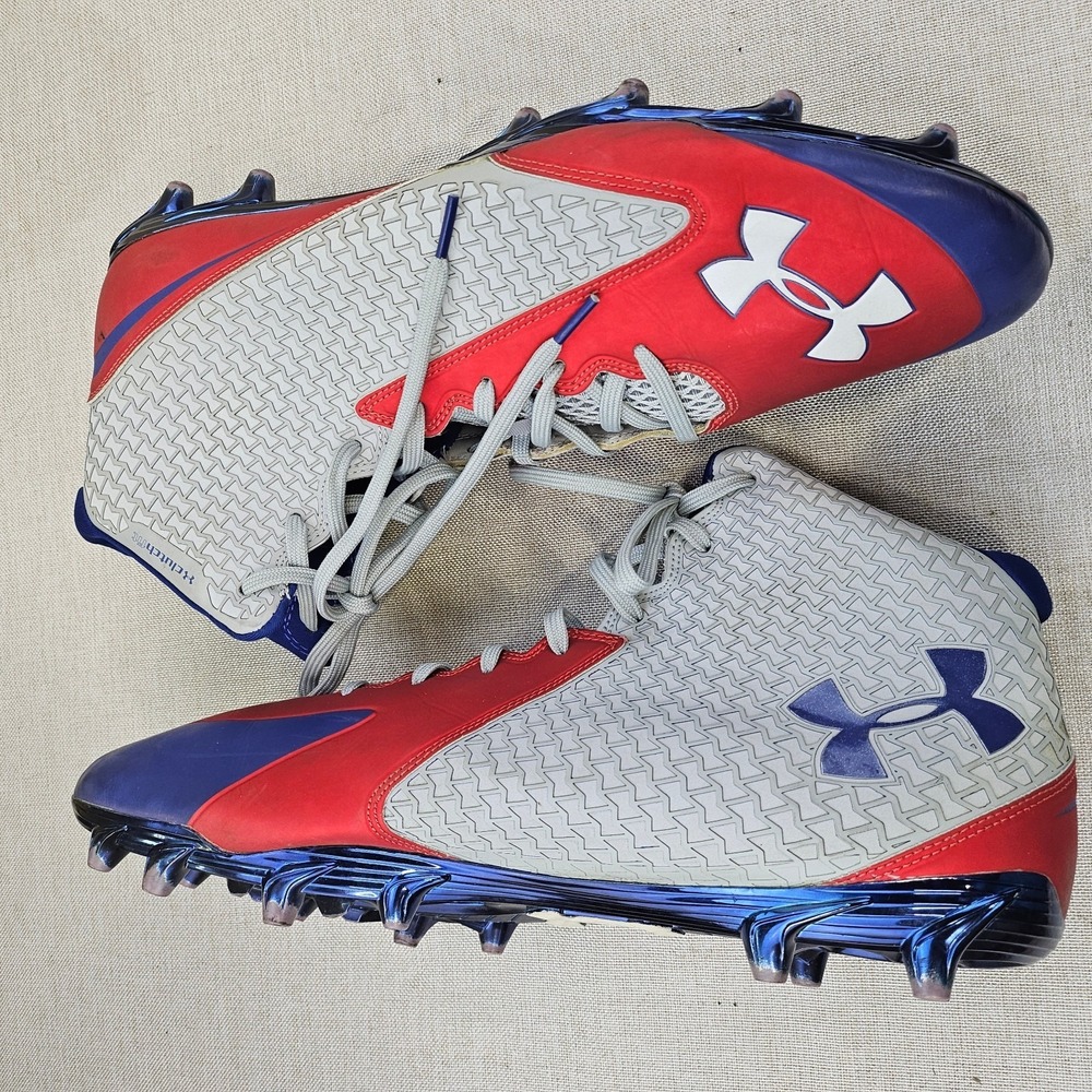 Under Armour Nitro‎ Clutch Fit Football Cleats Metallic Athletic Shoes Men's 16